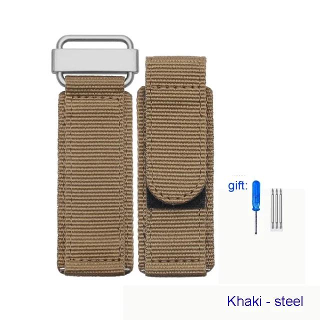 Watch accessories For Seiko Rolex Panerai Tudor Hook-and-loop fastener Nylon sport watchband for Nato watch strap 22mm 24mm