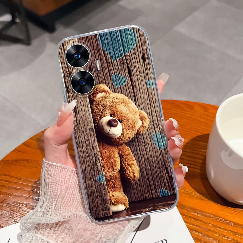 For OPPO Realme C55 C53 Phone Case Creative Soft TPU Silicone Clear Anti Drop Back Cover For Realme C 55 53 RealmeC55 Funda Capa