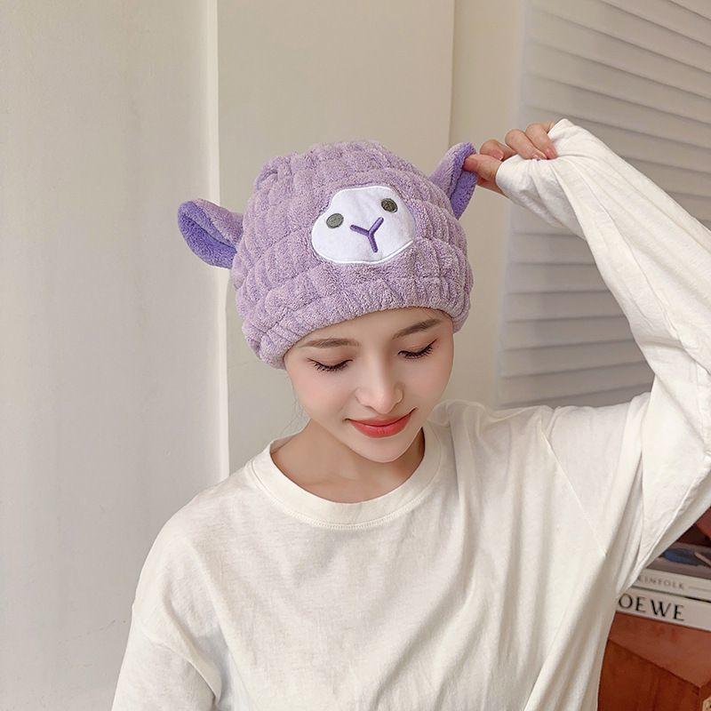 Dry hair cap Super absorbent quick-drying headscarf New style wipe head towel headscarf cute hair wrap