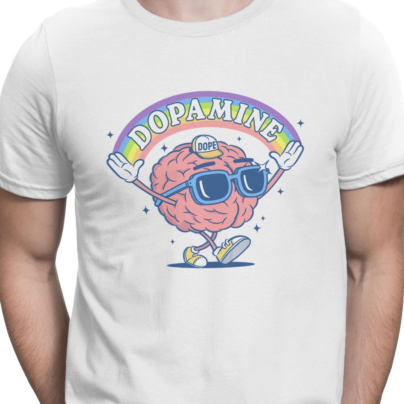 Dopamine Meme T Shirt Funny Psychology Unisex T-shirt Science humor Shirt L