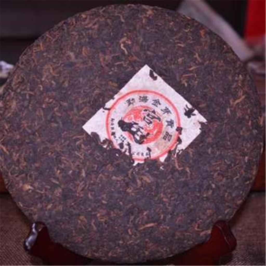 357g Black Tea Original Ripe Puer Cake Shu Pu-erh Tea Meng Hai Royal Yunnan Cha