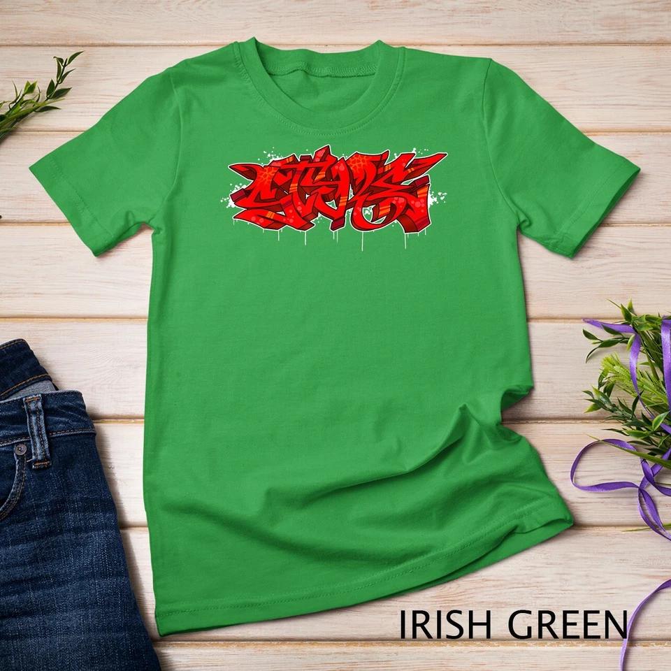 STYLE Graffiti piece red Graffiti Hiphop Shirt Unisex T-shirt 5 3XL