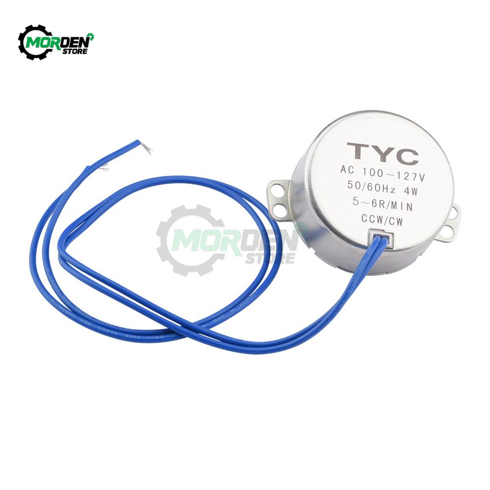 Synchronous Motor Large Torque 11/61Hz AC 111-117V 1-6RPM/MIN CCW/CW 1W Motor Accessories Power Supply
