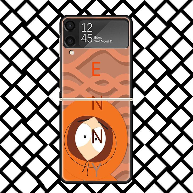 Cartoon S-South P-Parkes Phone Case For Samsung Z Flip 7 6 5 4 3 Galaxy ZFLIP7 ZFlip6 5G Flip5 Flip4 Flip3 5g Black Hard Cover