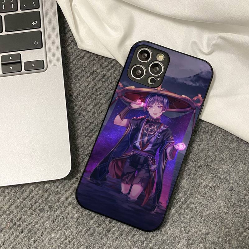 Genshin Impact Scaramouche Phone Case for iPhone 11 12 13 mini pro XS MAX 8 7 6 6S Plus X 5S SE 2020 XR cover