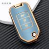 New Tpu Car Remote Key Case Cover Shell For Honda Civic Hrv Crv Xrv Cr-V Crider Odyssey Pilot Fit Accord Protector Accessories