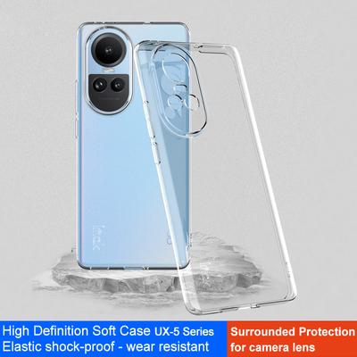 IMAK UX-5 Series Průhledný TPU kryt pro Oppo Reno10 5G (Globální) Pouzdro na mobilní telefon Odolné proti poškrábání Obal na mobilní telefon