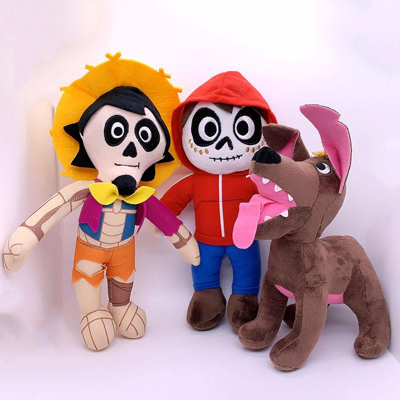 3pcs/Lot 22-30cm Movie Coco Plush Toys Miguel Hector Dante Dog Death Pepita Soft Stuffed Plush Doll for Children Xmas Best Gift