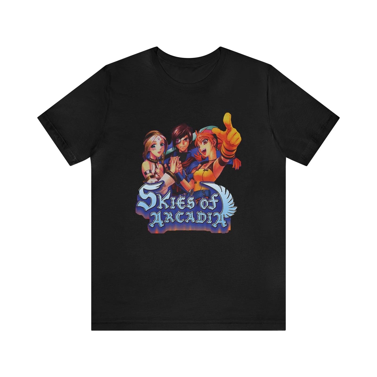 Skies of Arcadia Sega Dreamcast Cover Art Retro Style Unisex Short Sleeve TShirt S
