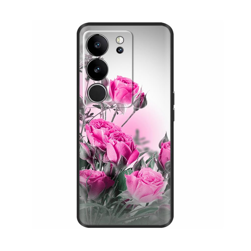 6,78' Für Vivo V29 5G Hülle V 29 Silikon TPU Weicher Stoßfänger Handyhülle für VIVO V29 V2250 VivoV29 Hüllen Schutzhülle Tasche Coque