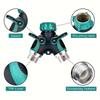 2-Way Hose Splitter with 2 Valves,  Water Pipe Diverter Double Outlet Y Connector with Individual Shut Off Valve,Suitable for Outdoor Garden Watering