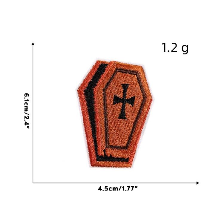 Halloween Party Supplies Embroidered Patch Set with Pumpkin, Spider and Bat