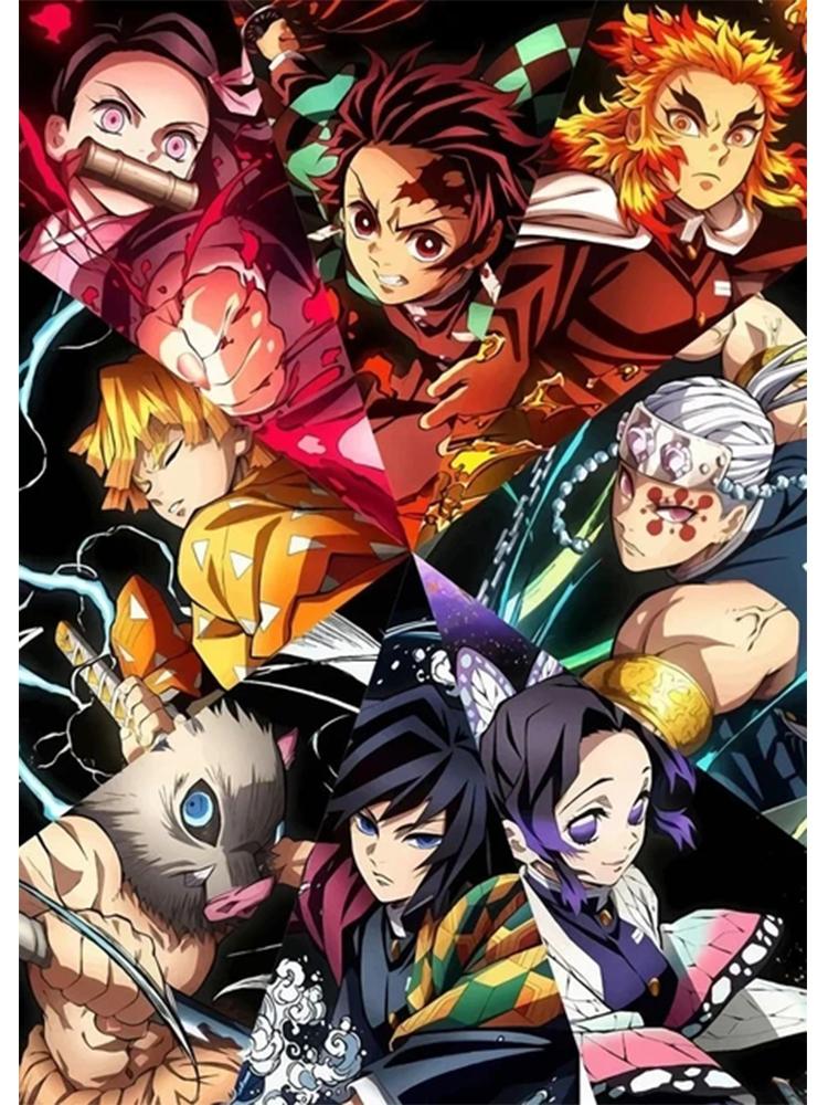 Japanese Anime Devil Killer Painting Wall Art 5DDIY Diamond Painting Poster Home Decoration Modern Living Room Anime Pictures