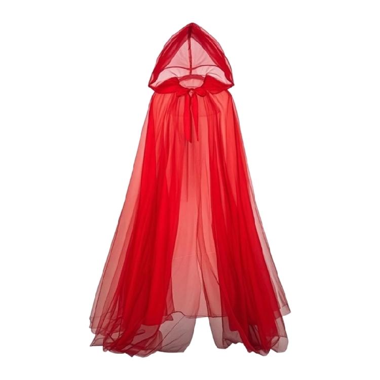 Mantelle Lunghe alla Moda Senza Maniche con Tulle Multistrato Rete Elegante Mantello per Eventi a Tema per Costumi Fantasy