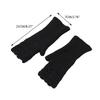 Knitted Half Finger Gloves Stretchy Warm Gloves Fingerless Thumb Hole Gloves