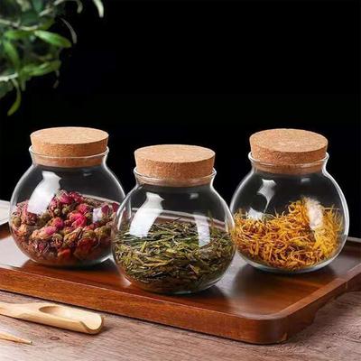 1pc Glass Storage Jars with Airtight Lids Kitchen Coffee Beans Candy Tea Grains Canister Food Containers for Cereal Nuts Cookies