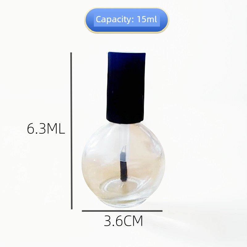 Factory Direct Sales In Stock Nail Polish Bottle Empty Glass Bottle Brush with Lid Nail Polish Sub-Packaging Blush Glue Medicine Bottle Lot