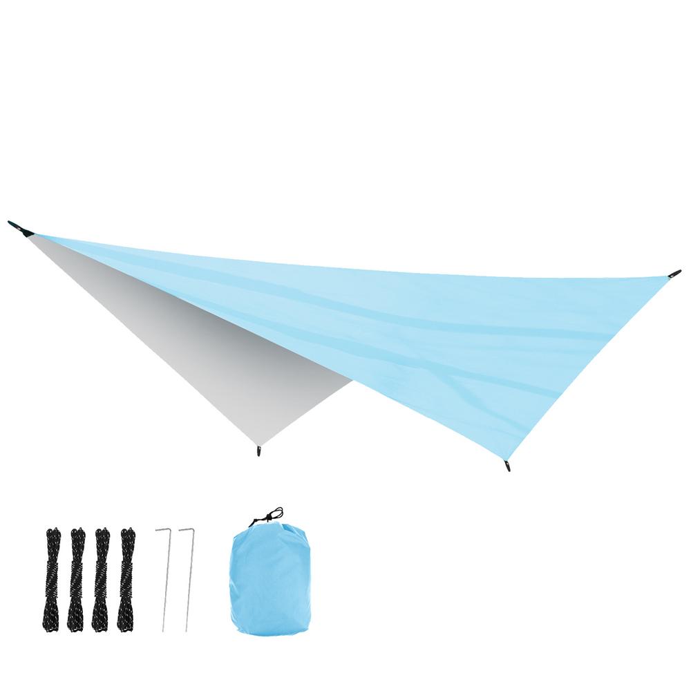 3.4x2.6m Waterproof Camping Awning Sun Shade Sail Outdoor Garden Swimming Pool Awning Camping Hiking Sun Shelter Tent Sunshade