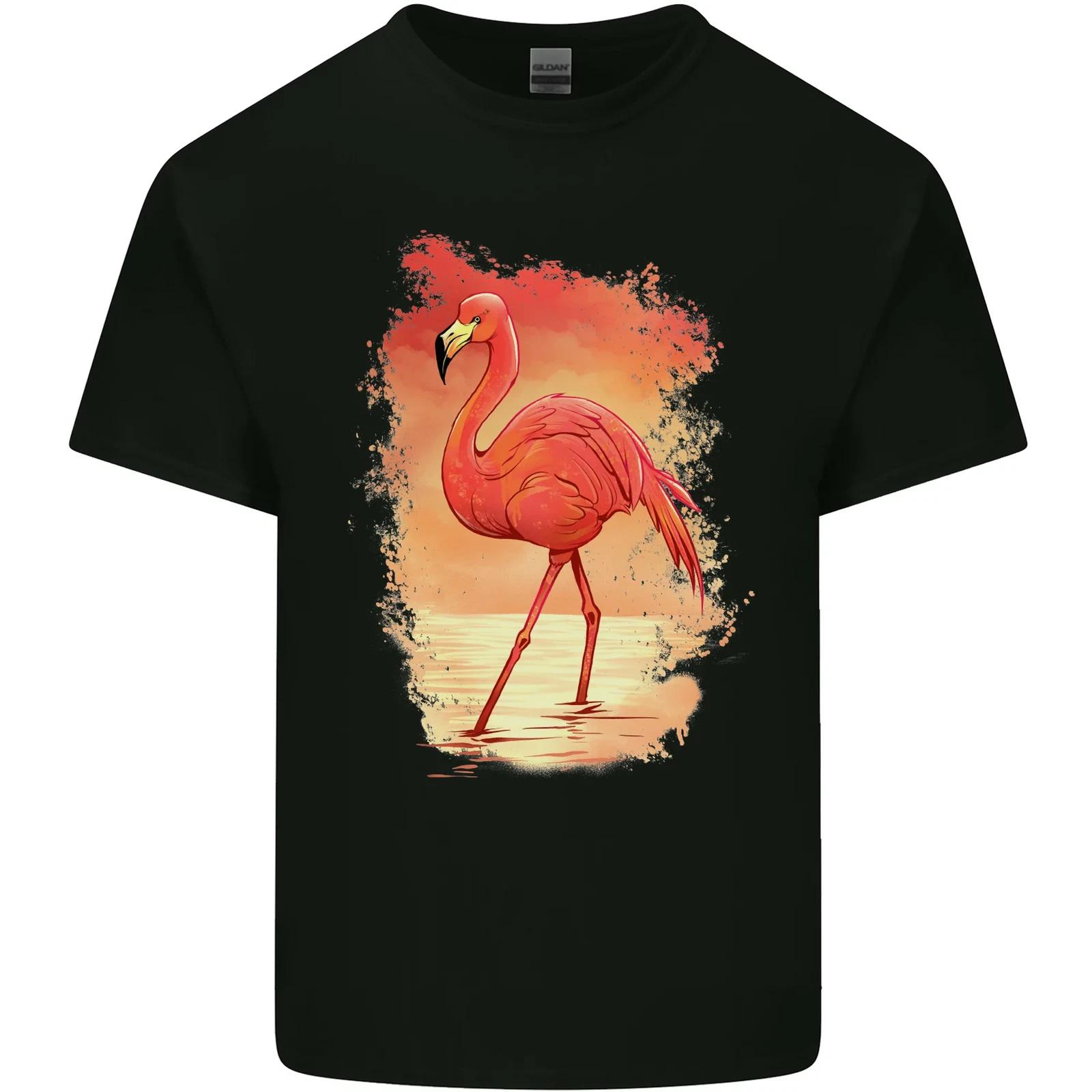 Flamingo Painting Kids T-Shirt Childrens S