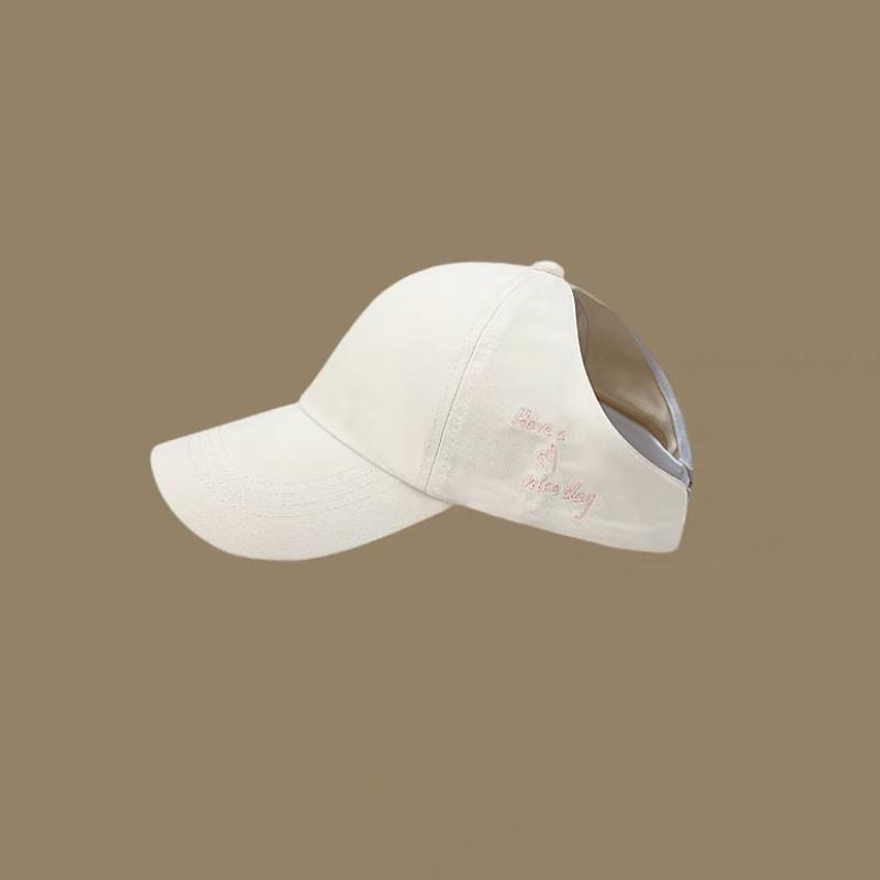 

Милая Уютная И Вышитая Кепка Для Женщин С Поддержкой Хвоста И Стильным Дизайном Весна StyleF