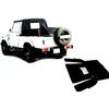 New Replacement Soft Top For Suzuki Samurai SJ413 SJ410 Black Denim Clear Window