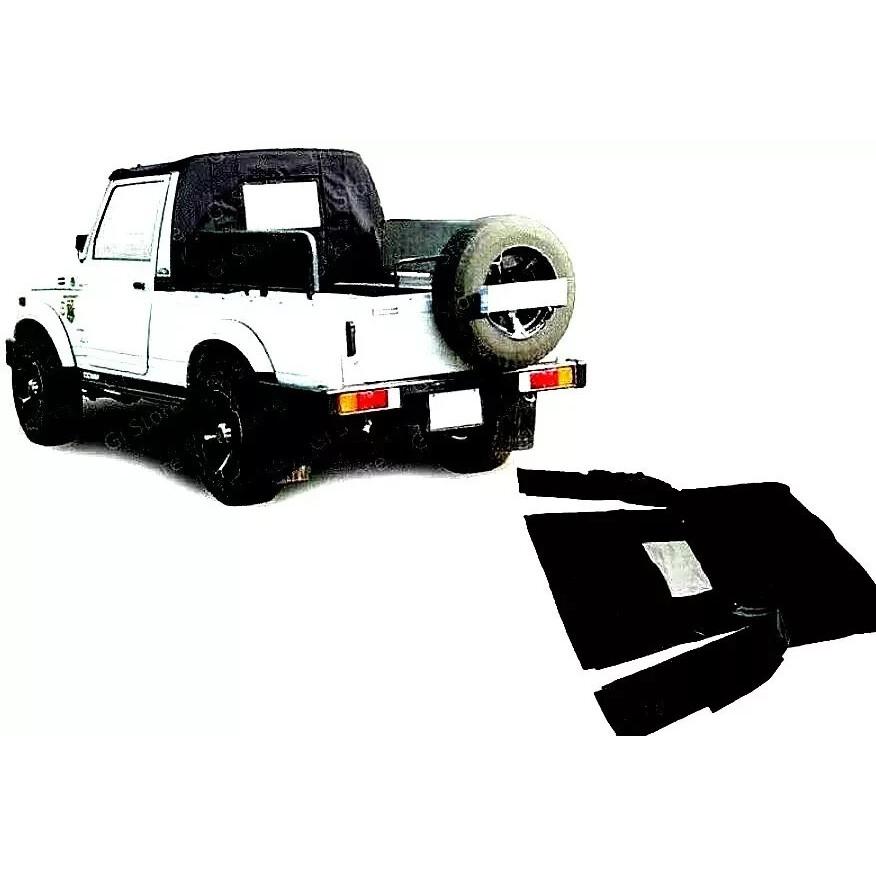 New Replacement Soft Top For Suzuki Samurai SJ413 SJ410 Black Denim Clear Window