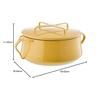 Dansk Yellow Covenstyle 2-Quart Casserole, 4.5 Lbs