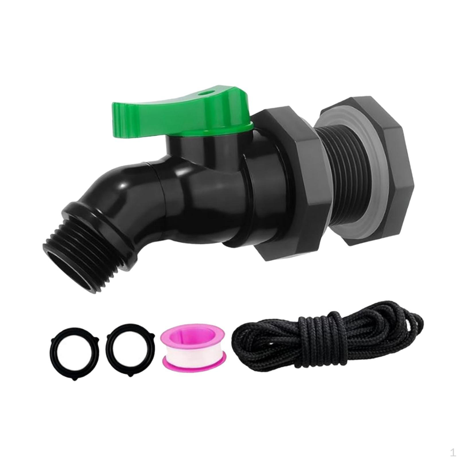 

3/4inch Rain Barrel Connector Kit for Water Management in Gardens 2.54cm