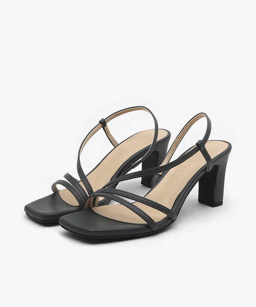 Sappun Cassidy Square Strap Sandal Heel (5/7Cm) (C Type)