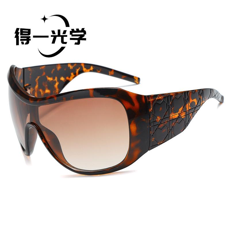 YK mask oversized frame sunglasses women's European and American trend ins sunglasses outdoor fashion one-piece sports sunglasses