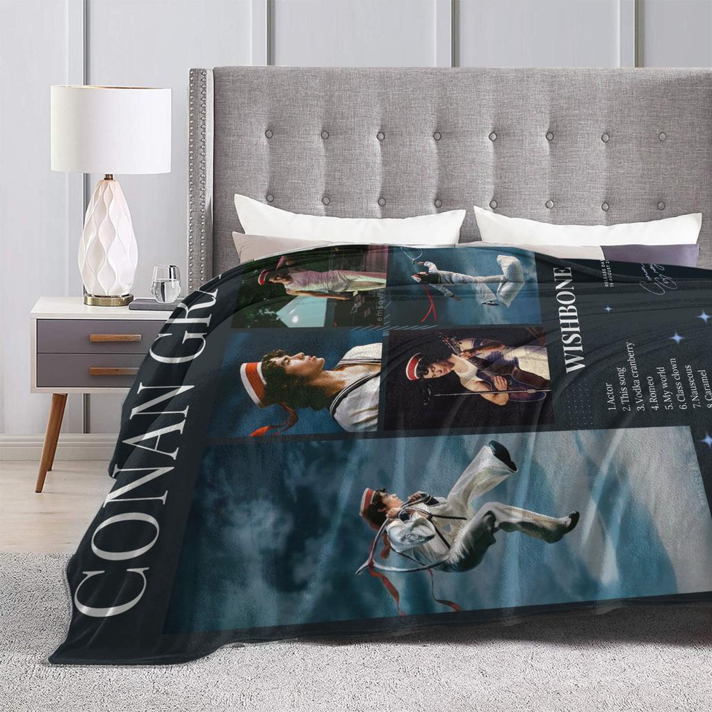 Conan Gray Blanket Soft Warm Novelty Plush Throw Blanket For Living Room Camping Flannel Bedspread Bed Cover