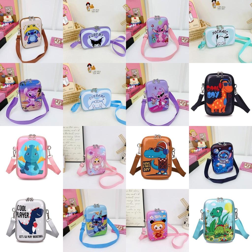 Eva Material Cute Stitch Hello Kitty Print Design Kids Student Crossbody Bag With Breathable Waterproof Design For School And Daily Use