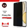 Huawei Honor 400/400 Pro-ს კონფიდენციალურობის საწინააღმდეგო ტემპერირებული მინის ეკრანის დამცავი ცისფერი სხივების ფილტრით.