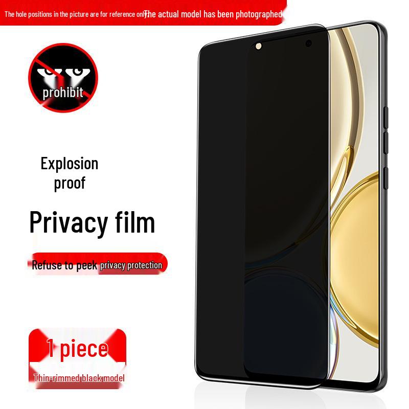 Huawei Honor 400/400 Pro-ს კონფიდენციალურობის საწინააღმდეგო ტემპერირებული მინის ეკრანის დამცავი ცისფერი სხივების ფილტრით.