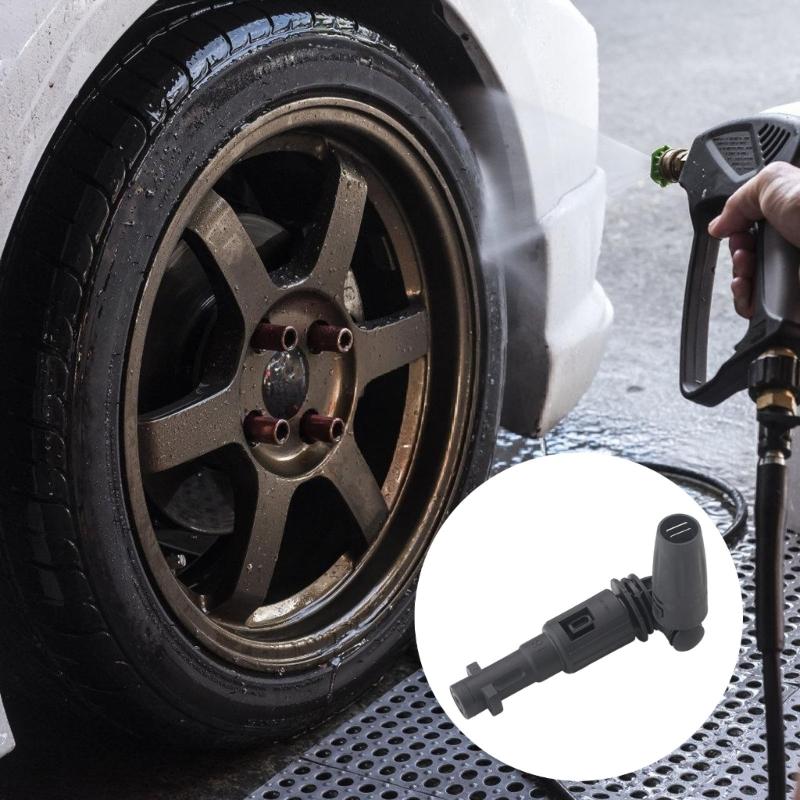 Multiple Angle Adjustable Water Sprays Nozzle 360 Rotation Strong Plastic Ergonomic Handle Quick Fixing for Car Washing