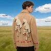 Retro Wolf Head Jacquard Zipper Cardigan: Thick Knit Unisex Sweater (2026)