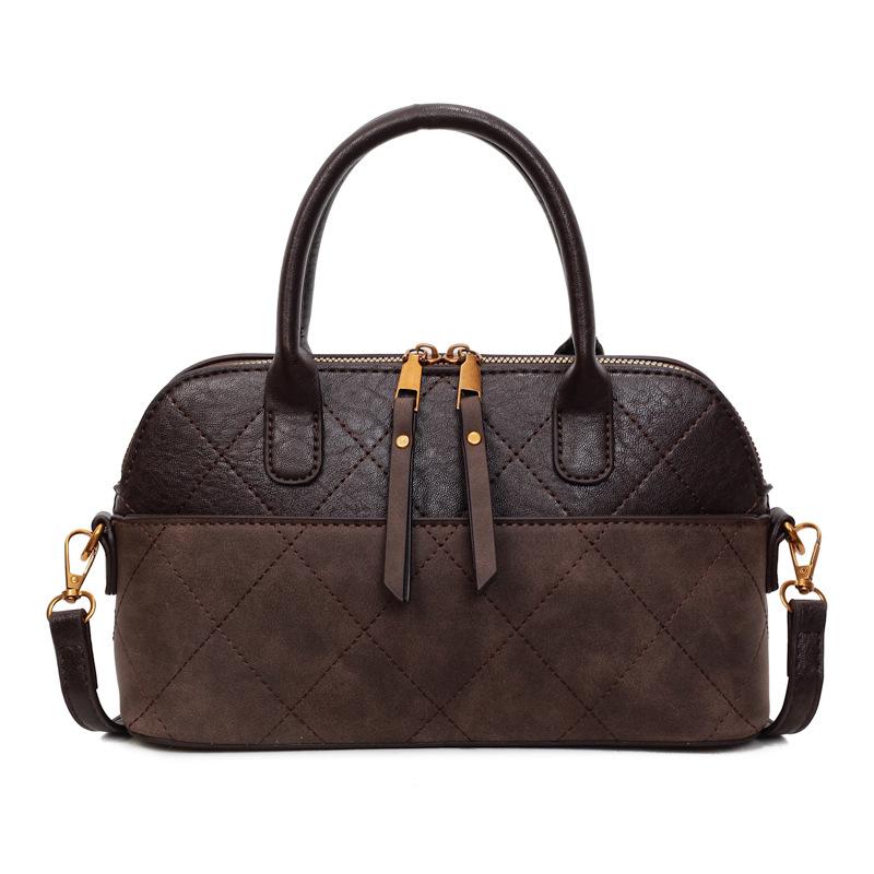 

Vintage handbag, frosted shell bag, women s 2025 autumn and winter new Korean version messenger bag, diamond shoulder bag