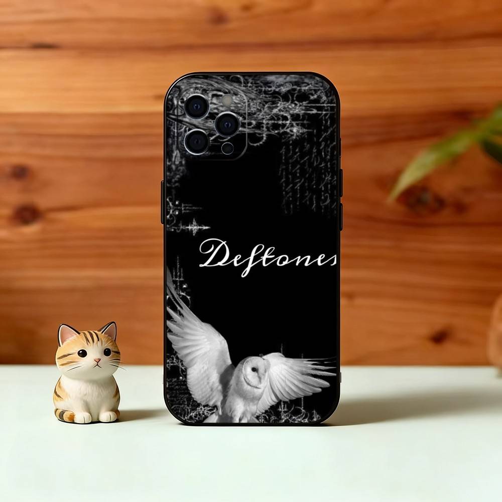 R-Rock B-Band D-Deftones Phone Case For iPhone 17,16,15,14,13,12,11 Plus,Pro Max,XS,Soft Silicone Black Cover