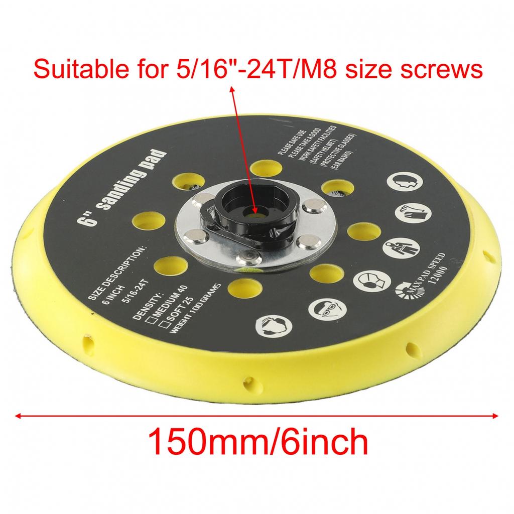 Zımpara Pedi Zımpara Destek Pedi Zımpara Diski 150mm 6 İnç Sıcak Satış