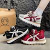 Mesh Platform Sneakers Women's Autumn 2025 New Versatile Heightening Thin Breathable Lightweight Sneakers Women's Tide