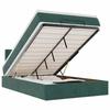 VidaXL Ottoman Bed Frame with Dark Green Mattress 120x200 Cm Velvet 3312689