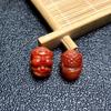 Red Agate Baby Buddha & Yellow Jambhala Beads for DIY Bracelet Accessories