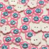 5Pcs Two Eyes Plum Blossom Resin Buttons Girls Style Shirt Buttons Versatile Knitted Cardigan Dress Decorative Buttons