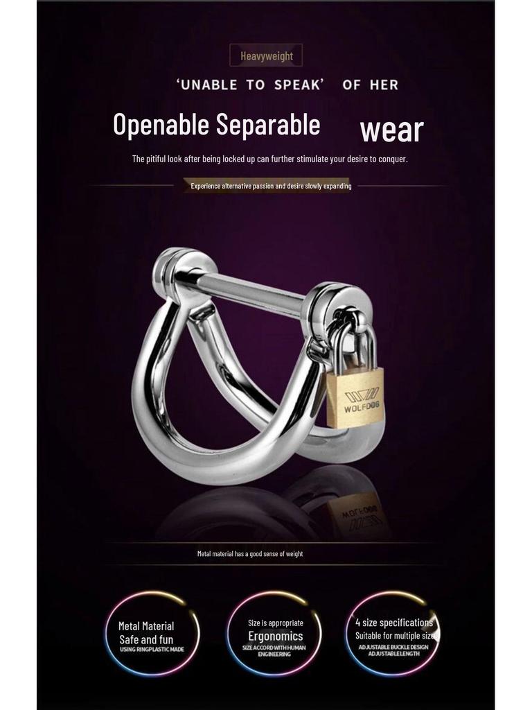 Openable Stainless Steel Handcuffs: Detachable Kinky Restraint Toy for Couples