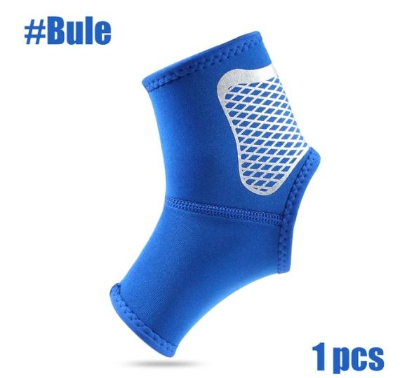 Fitness Sicherheit Silikon Neopren Gepolstert Gewichtstraining Unterstützung Knöchelstütze Bandage Sport Fußball
