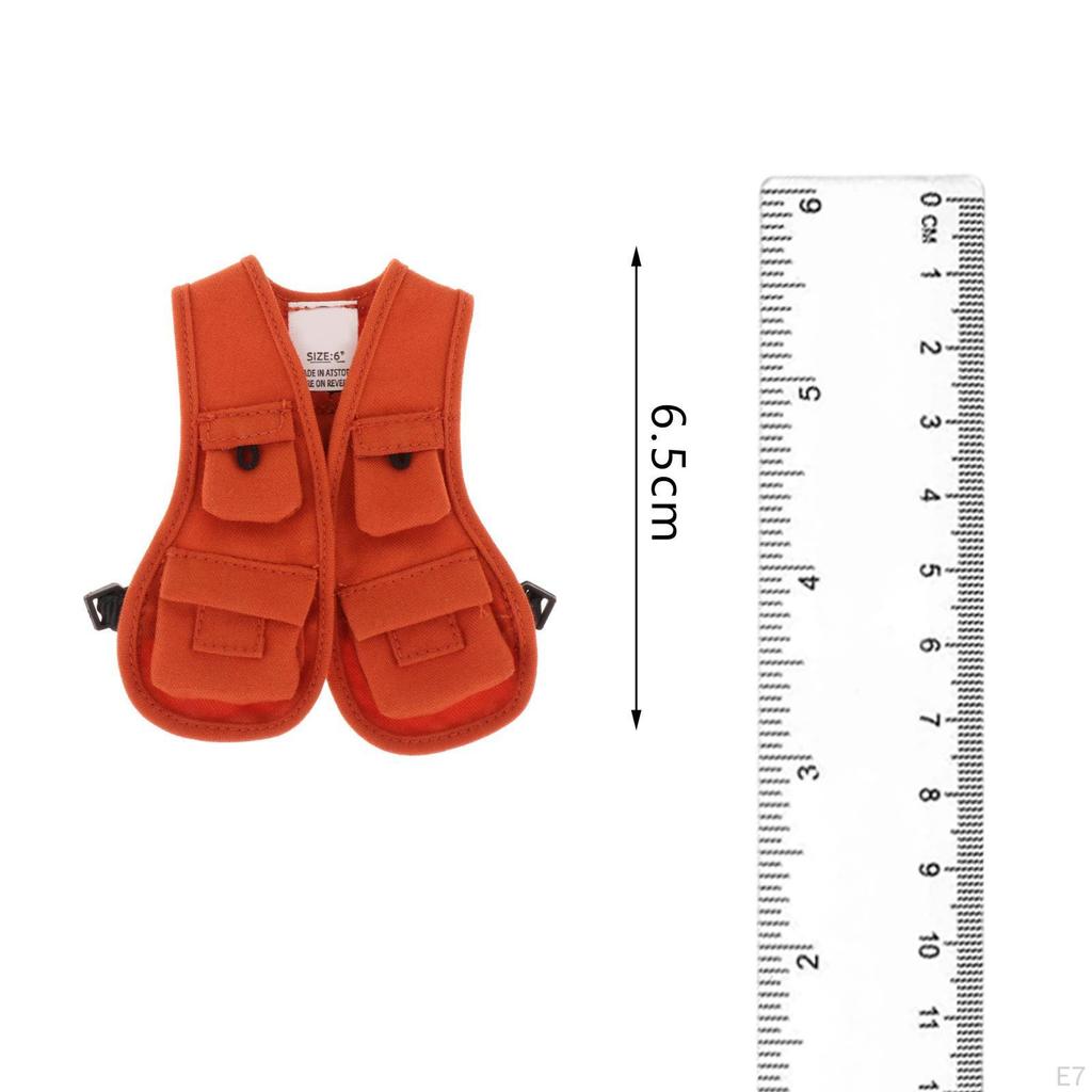Casual Costume Vest for 6 Inch Action Figures Addition to Your Collection