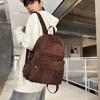 Školní batoh velkoobchod nový Hong Kong styl retro starý plátěný batoh studentský cestovní velkokapacitní batoh Evropský a americký jednobarevný školní batoh