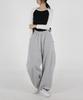 UMM Women'S Side Curve Cut Wide Fit String Pants 3 Colors