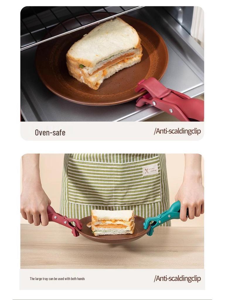 Silikon Anti-Verbrühungs Küchenzangen für Töpfe, Schüsseln und Teller