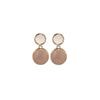 Trendy Simple Geometric Round Pendent Earrings for Women Sweet Elegant Candy Color Drop Oil Dangle Earrings Party Jewelry Gifts